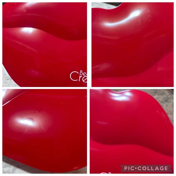 Beauty Creations Lip Shaped Case (ONLY) Red Plastic Box Trinket Makeup Jewelry - Picture 7 of 7